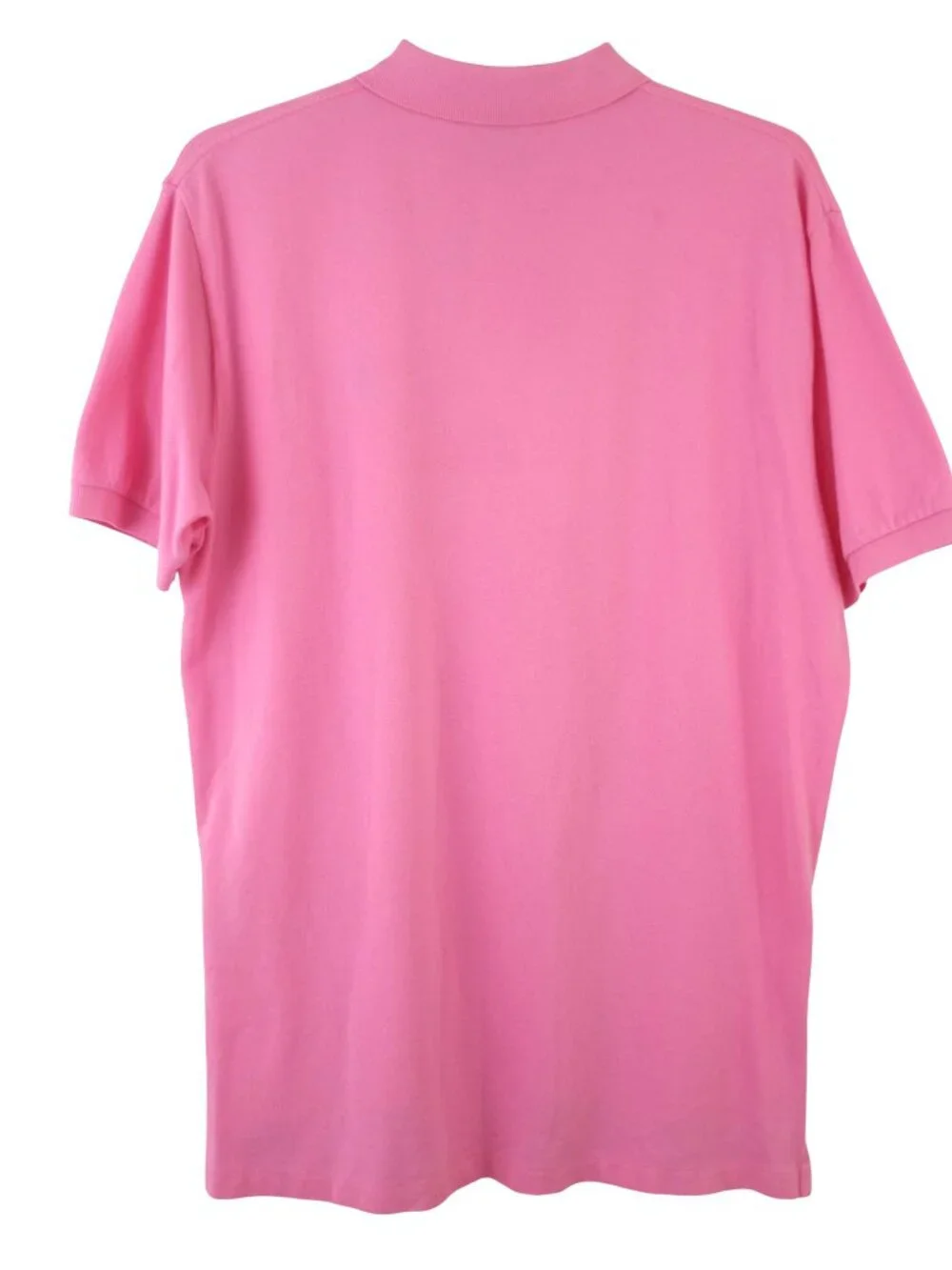 Polo Ralph Lauren Pink Polo Shirt Mens XL Green Pony Short Sleeve 100% Cotton